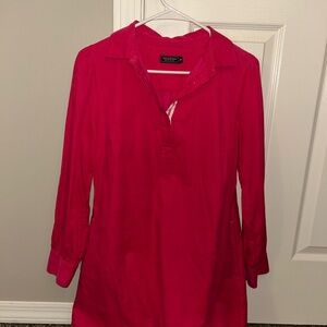 Vineyard Vines Women's Bright Pink Tunic Shirt